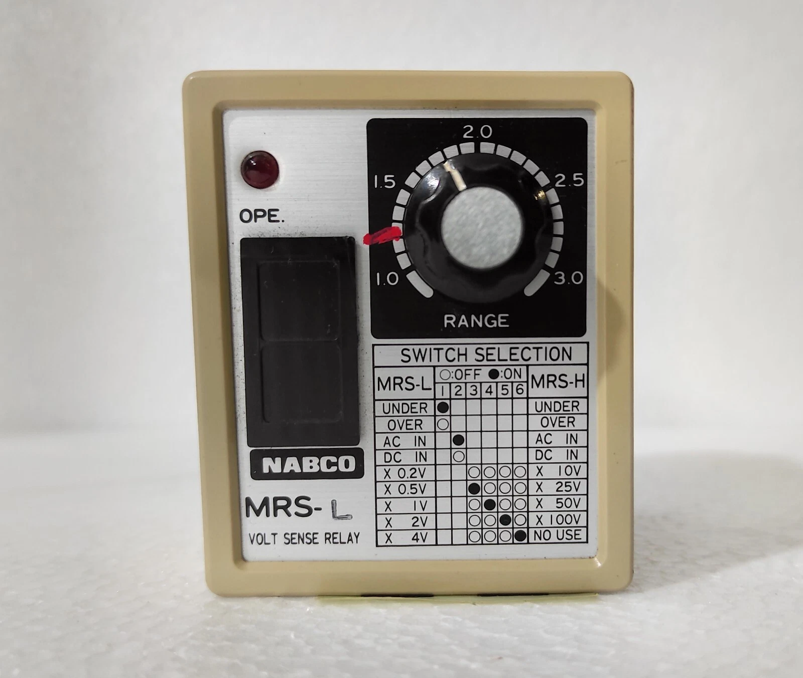 Nabco mrs-l / MRS-L Volt Sense Relay